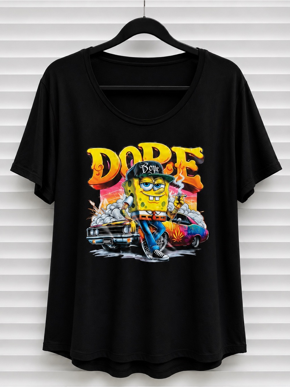 Dope Sponge Graphic Tee - Black